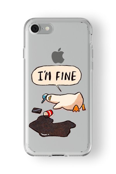 Multitronic Im Fine Design Printed Transparent Case Compatible with iPhone 7 ...