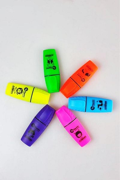 Kids Like 6 Colors Mini Highlighter Set
