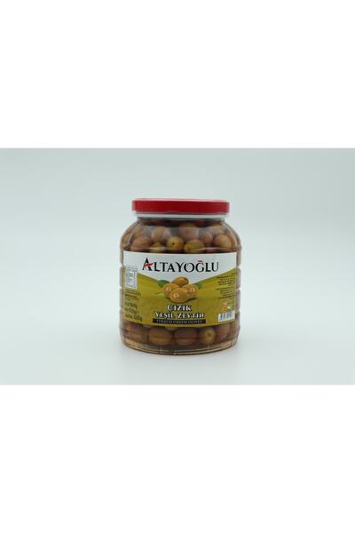 Altayoğlu Yöresel Ürünler Altayoğlu Çizik Yeşil Zeytin 1000 gr