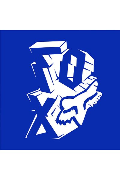 Crea Eymer Wear Fox Motorsport Design - Тениска с кръгло деколте, 100% памук, синя