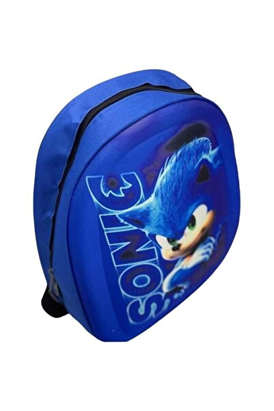 DZC KUZENLER ÇANTA kreş & Anaokulu Çocuk Sırt Çantası Kirpi Sonic Karakter 3-6 Yaş 5d Kabartmalı Kumaş Okul Çantası 30C