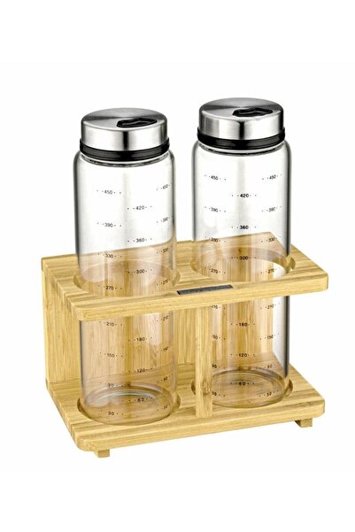 Bambum 3 Parça Nona 3 Parça Baharatlık Büyük B4699 Cam