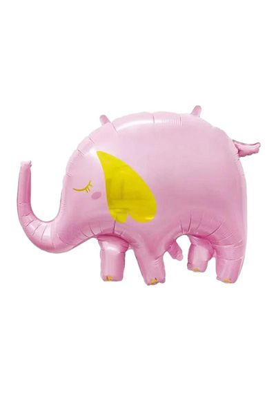 kidspartim Pink Elephant Foil Balloon 84x59 cm
