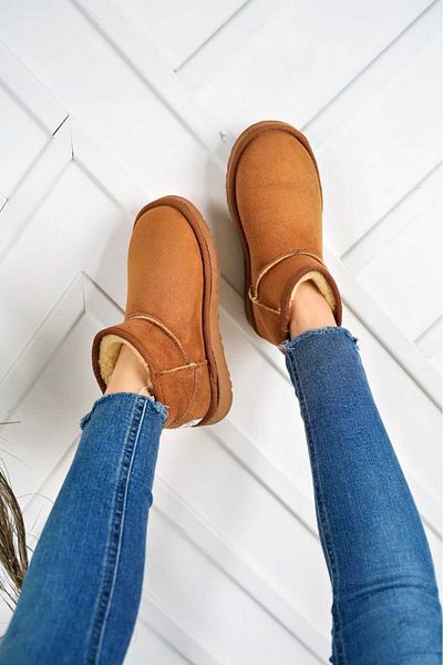 tusemmoda Νέα χειμερινά μποτάκια με χαμηλή σόλα με φτερωτά δάχτυλα