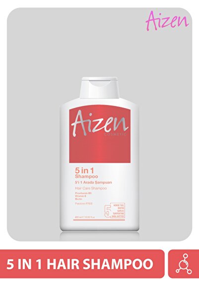 Aizen 5'i 1 Arada Şampuan - Tüm Saç Bakımları Için Güçlendirilmiş Formül - 400 ml
