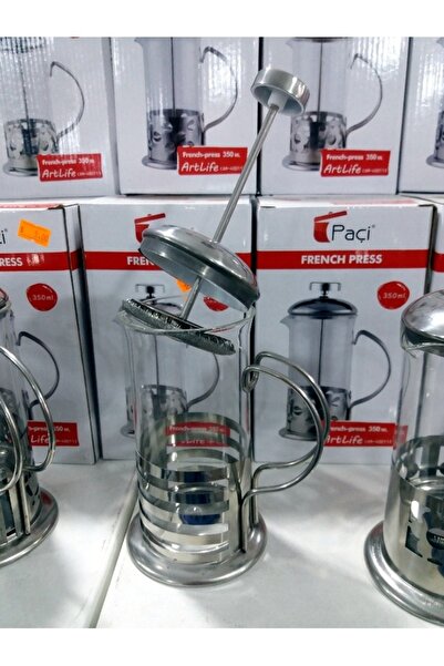 M3DECORİUM Papatya Rezene Ada Ihlamur Siyah Poşet Çayı Demleme Piston Kupası