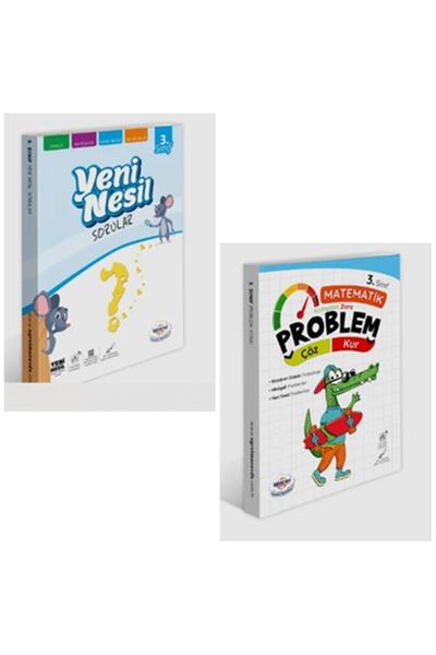öğretmen evde 3. Sınıf Yeni Sorular Kitabı + Problem Kur - Çöz Kitabı 2022-20...