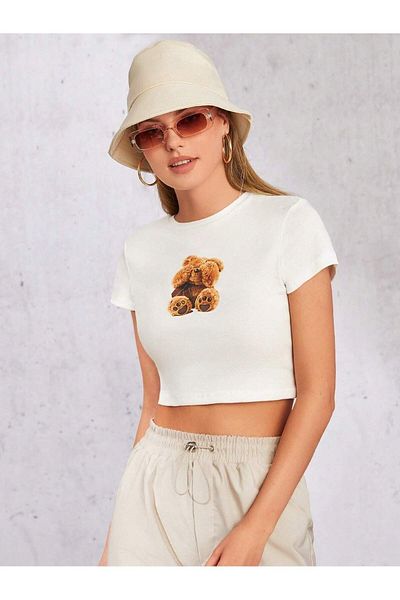 Jose Clothing ΓΥΝΑΙΚΕΙΑ ΛΕΥΚΗ ΕΚΠΤΩΜΕΝΗ ΚΟΡΥΦΑΙΑ ΜΠΟΥΖ ΣΤΟ ΚΟΝΤΟΜΑΝΙΚΙ