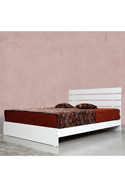 PASİFİC HOME Huga Çift Kişilik Karyola, Beyaz ,140x190
