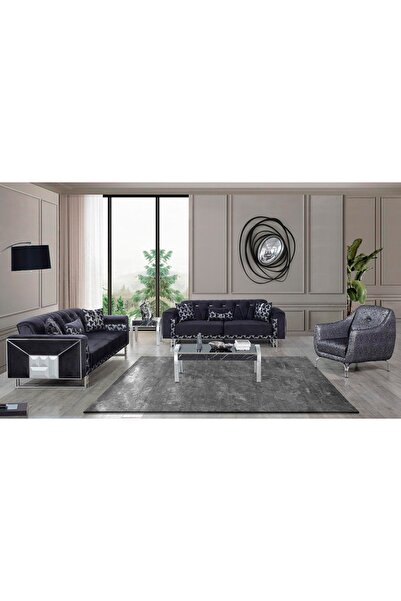 CaddeYıldız Nehir Gümüş Salon Takımı