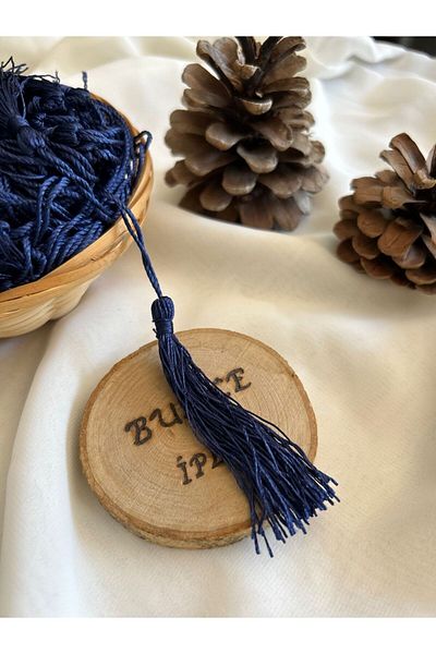 Bukle İplik 13 cm Dark Blue Tassel (100 Pieces)
