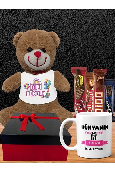 lenostra Dogum Gunu Hediyesi Ablaya Çikolatalar Kişiye Özel İsimli Abla Kupas...