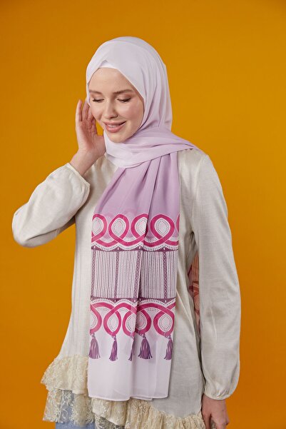 Differenza VINTAGE PATTERNED SHAL - FUCHIA