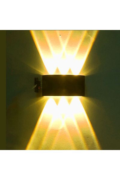 Sunlight Aluminum Case Reversible Led Sconce 6W Amber
