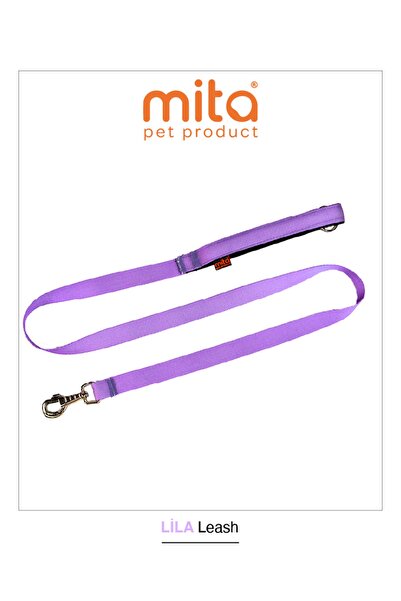 MITA Dayanıklı Köpek Gezdirme Tasması/kayışı 120cm Lila