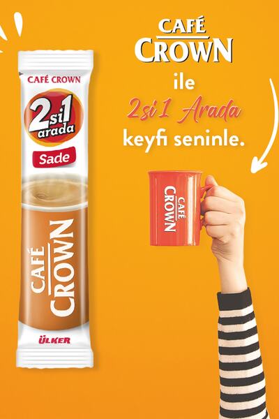 Cafe Crown 2si 1 arada kahve 24 adet