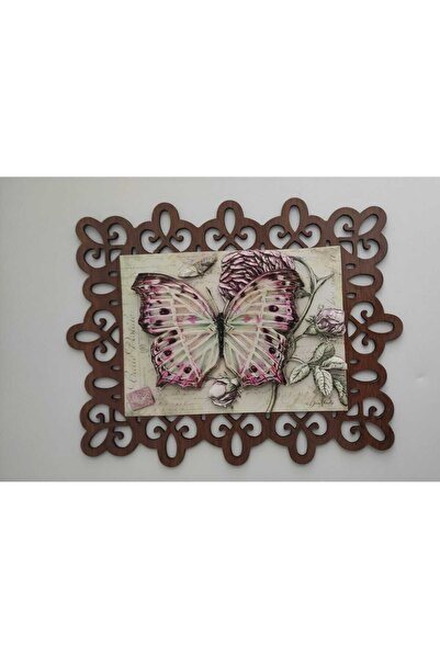 firdevsi hobi Kelebek-boyutu 23x17cm -üç Boyutlu Kağıt Rolyef Sanatı