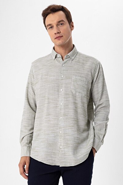 SÜVARİ Köşeli Manşet Regular Kalıp Düz Gömlek