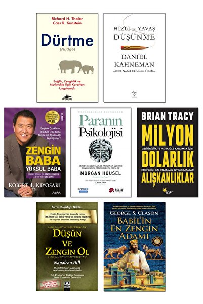 Pegasus Yayınları Dürtme Nudge Paranın Psikolojisi Morgan Housel Zengin Baba ...