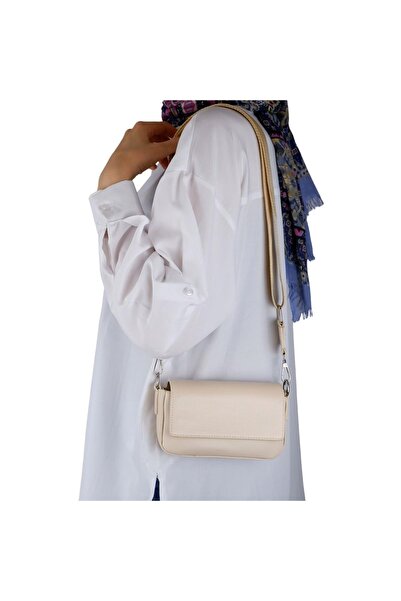 Bagacar حقيبة كروس أنيقة صغيرة باللون البيج