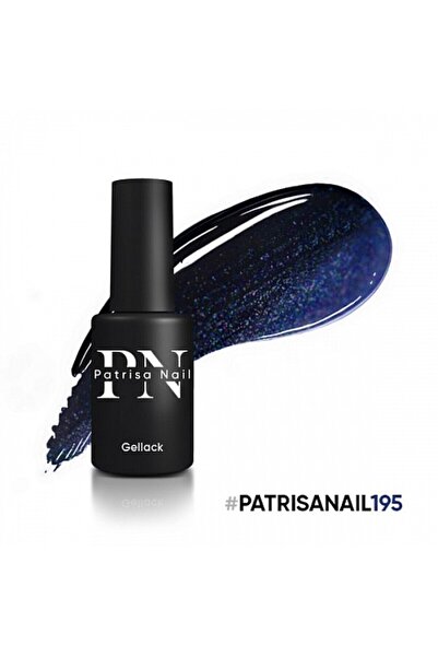 Patrisa Nail Axios Simli Lacivert Kalıcı Oje No195 TPO Free UV LED 9 Free 8 ml