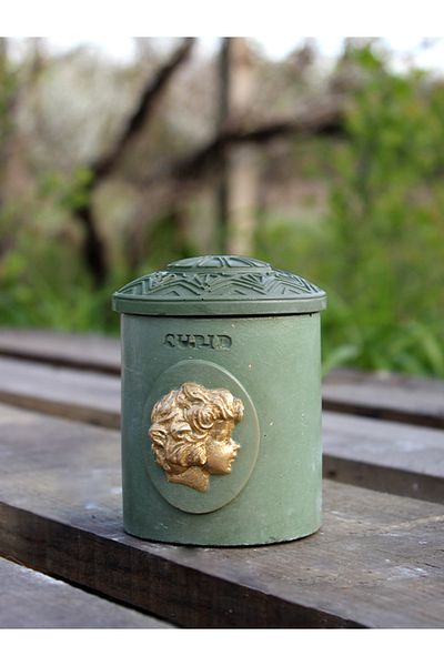 The Craft Thor Pack of 5 / Multiple Handmade Concrete Decorative Box / Organizer with Metallic Sculpture Detail