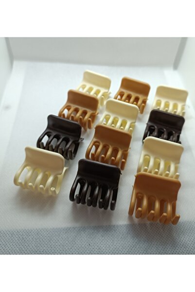 MAKSESUAR Women's 12-Piece Coffee Tones Crocodile Latch Buckle Set