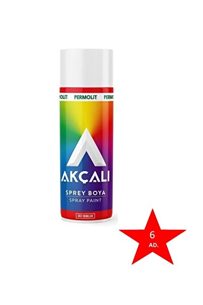 Akçalı 6 Ad. Sprey Boya Mat Siyah 400 ml ( Ral 526 )