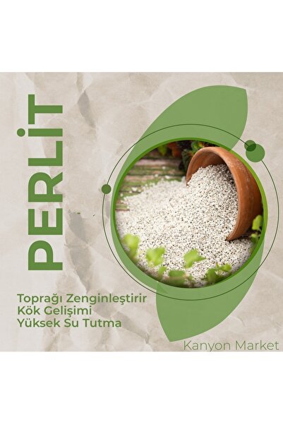 KanyonMarket Tarım Perliti - En Uygun Perlit Fiyatı - 10 Litre Toprak Perliti