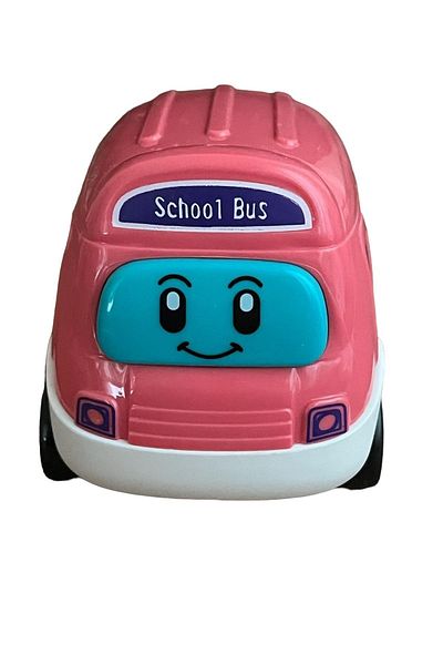 JOYFUL CHİLD Friction Bus Pink 8cm Cute Bus