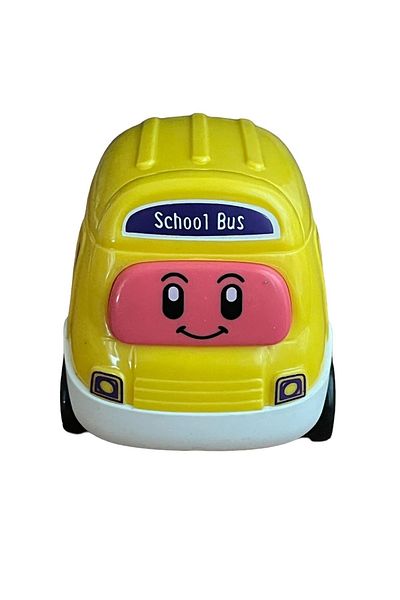 Cosby Frictional Cute Bus Yellow 8cm