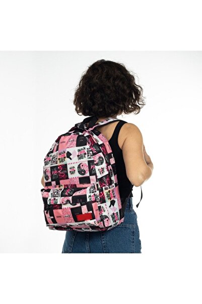 ketnez Pembe Blackpink Baskılı Sırt Okul Çantası Ve Kalemlik Set