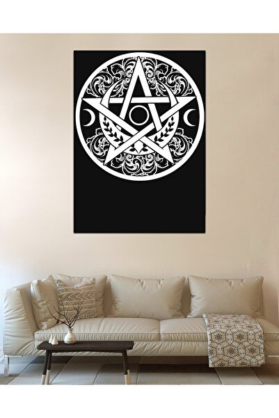 owl bag Стенен гоблен с шарен дизайн „Пентаграма № 2“