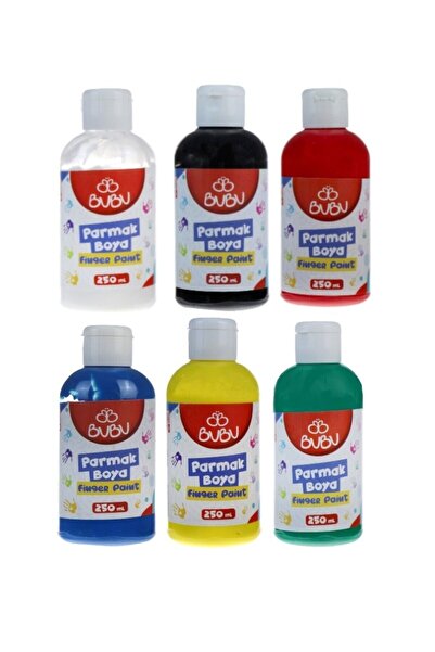 Bubu Parmak Boyası 6 Renk x 250gr