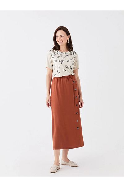 LC Waikiki LCW Grace Bequemer Damenrock mit elastischer Taille