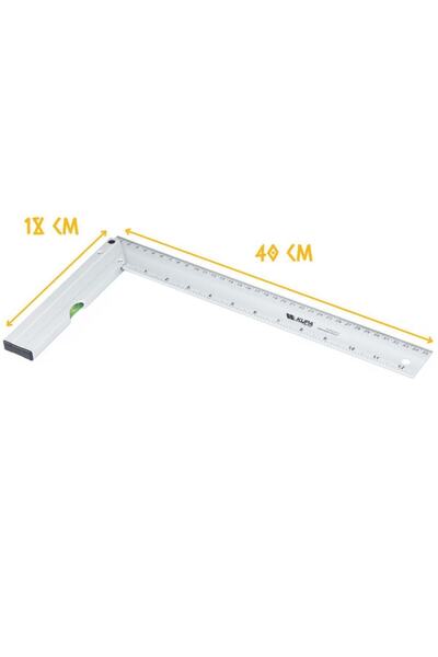 Kupa Su Terazili Alüminyum Gönye 400 mm.