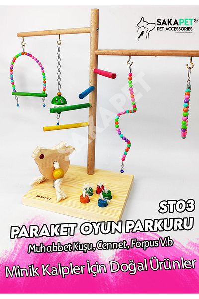 SAKAPET Sevda Play Track - Budgie, St03 Model