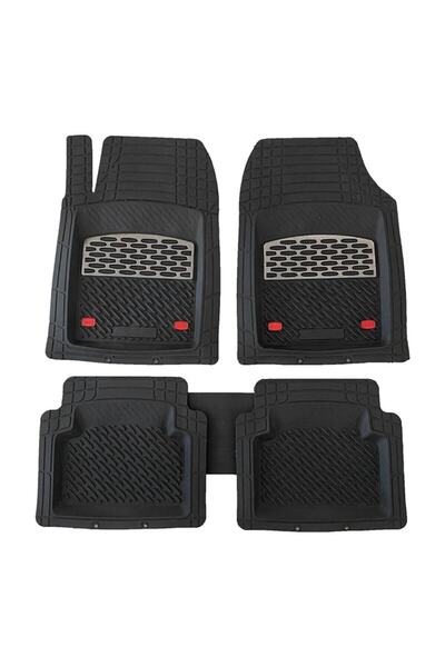 Genel Markalar Dacia Duster Uyumlu Universal Derin Havuzlu Paspas Krom Karbon