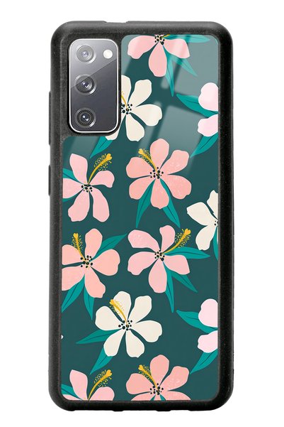 Spoyi Samsung S20 Leaf Flovers Design Glossy Phone Case