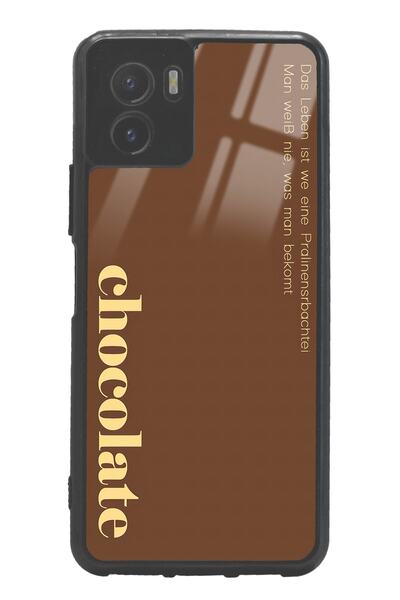 Spoyi Vivo Y15S Glossy Phone Case with Choclate Design