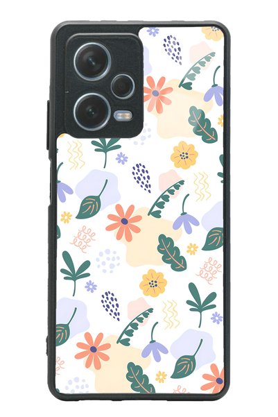 Spoyi Xiaomi Redmi Note 12 Pro 5g Glossy Phone Case with Tiny Flowers Design