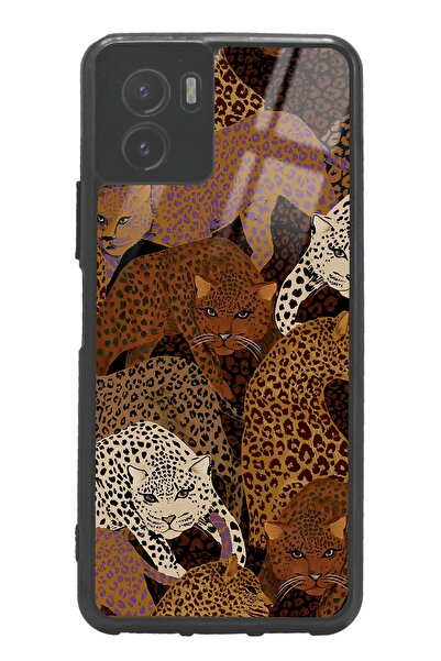 Spoyi Vivo Y15S Glossy Phone Case with Leopards Design