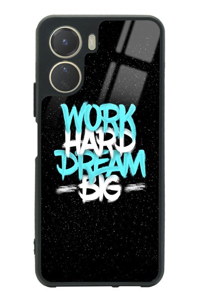 Spoyi غلاف هاتف لامع لهاتف Vivo Y16 بتصميم شعار الفضاء