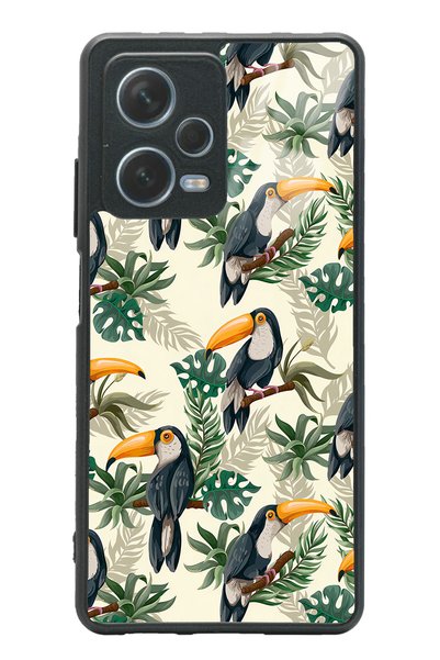 Spoyi حافظة هاتف لامعة متوافقة مع هاتف Xiaomi Redmi Note 12 Pro 5G بتصميم طائ...