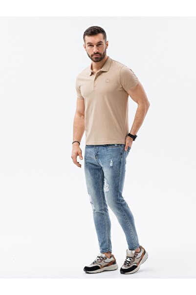 OMBRE Schlichtes Poloshirt S1374