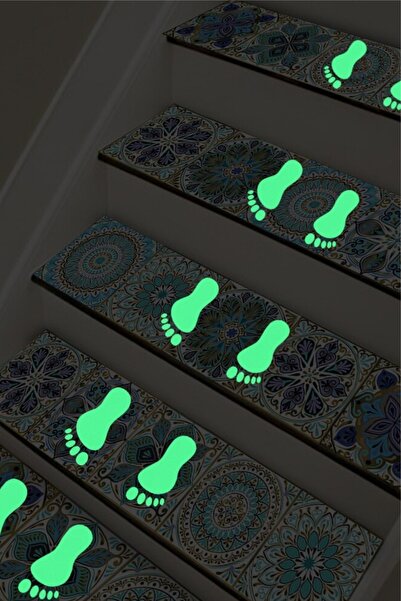 efekt reklam 10 قطع من ملصقات الحائط الفوسفورية المتوهجة في الظلام لغرفة المع...