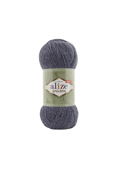 Alize Alpaca Royal New 203 Denim Melange Hand Knitting Yarn 100 Gram-1 Piece