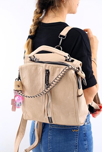 Matthew Cox MATTHEWCOX KADIN SIRT ÇANTASI BYN1028 BEJ