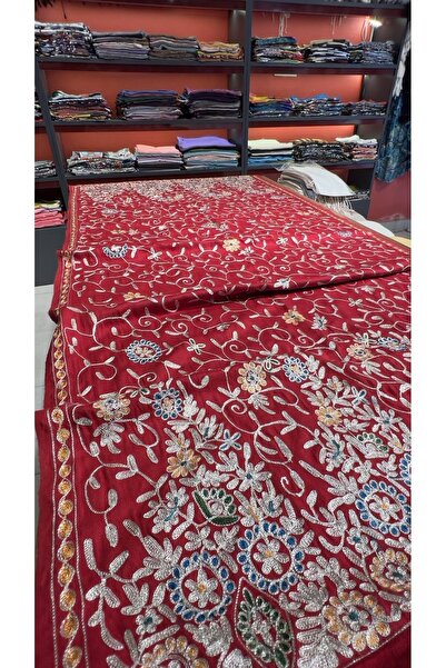 Dervişan İpekçilik %100 Gümüş İşlemeli İpek Şal