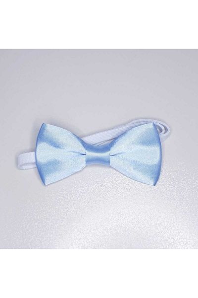 GallanD Turquoise Children's Satin Birthday Wedding Special Day Practical Elastic Bow Tie 10 Pack